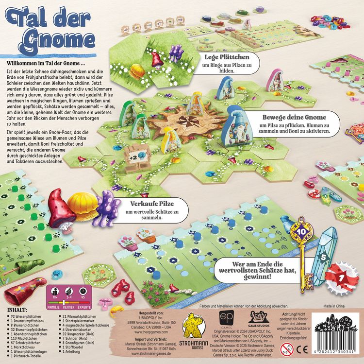 Produktbild: Pegasus STR25003 - Tal der Gnome, Brettspiel, Strategiespiel, Strohmann Games