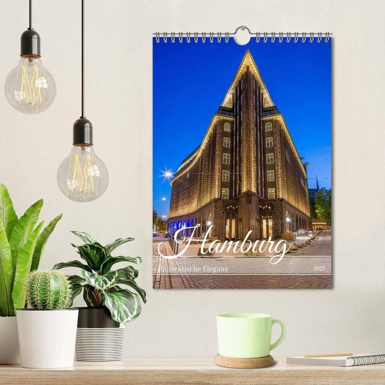 Produktbild: Hamburg - Hanseatische Eleganz (Wandkalender 2027 DIN A4 hoch), CALVENDO Monatskalender