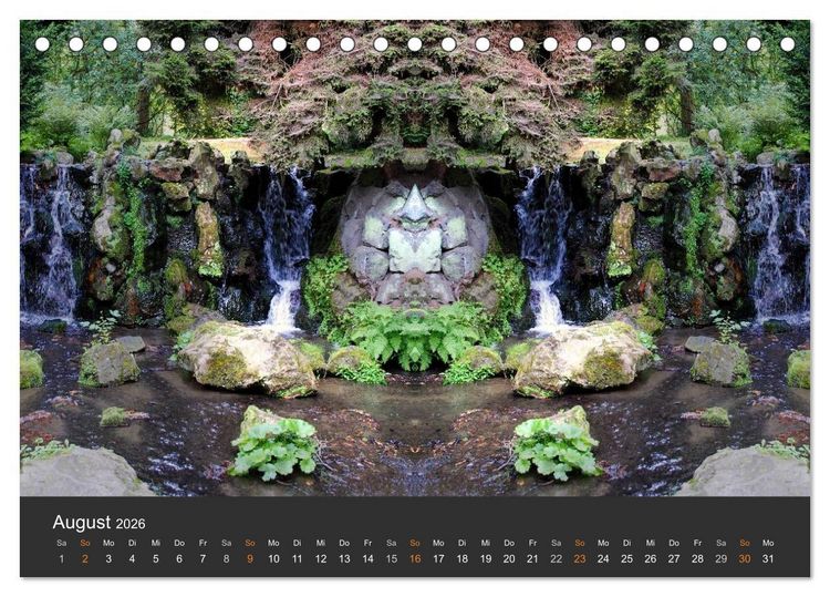 Produktbild: Spiegelwelten - Im Reich der Naturwesen (Tischkalender 2026 DIN A5 quer), CALVENDO Monatskalender