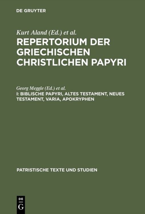 Produktbild: Biblische Papyri, Altes Testament, Neues Testament, Varia, Apokryphen