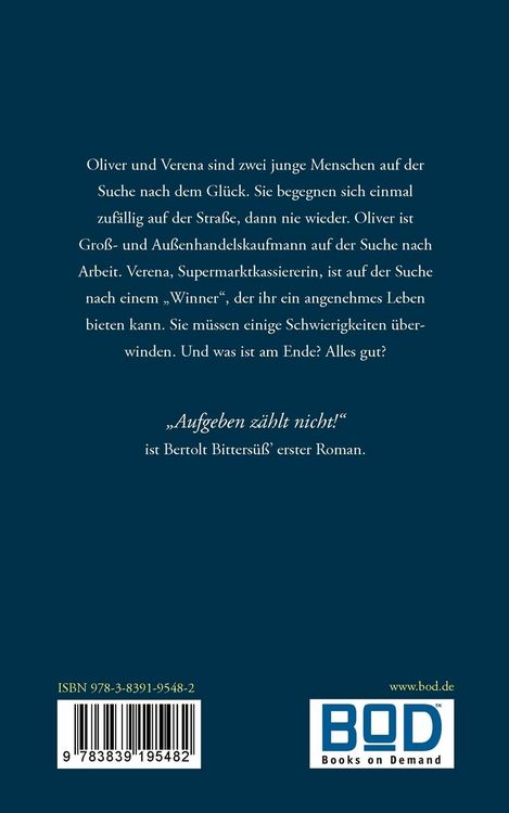 Produktbild: Aufgeben z&auml;hlt nicht!