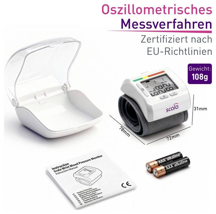 Produktbild: Scala SC 6400 Handgelenk Blutdruckmessger&auml;t 2187