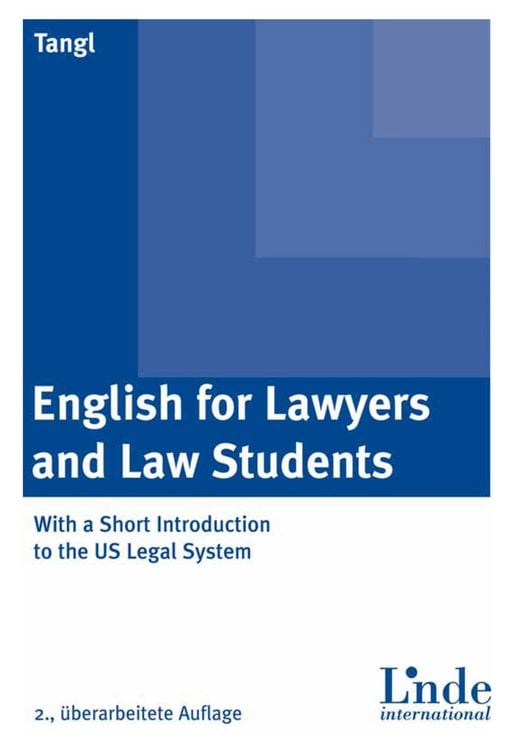 Produktbild: English for Lawyers and Law Students