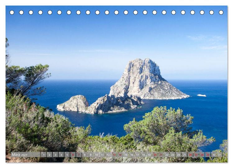 Produktbild: Balearen - Mallorca, Menorca, Ibiza und Formentera (Tischkalender 2027 DIN A5 quer), CALVENDO Monatskalender
