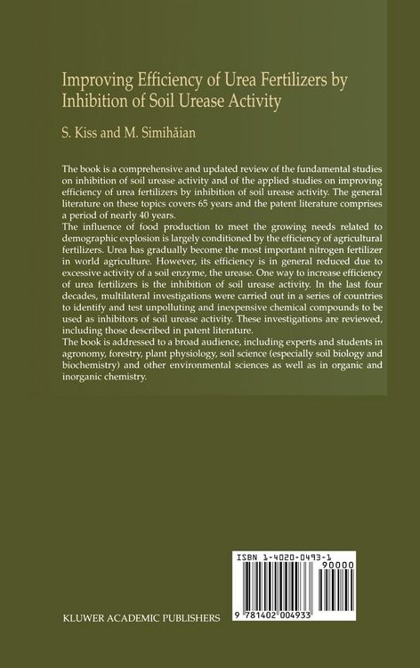 Produktbild: Improving Efficiency of Urea Fertilizers by Inhibition of Soil Urease Activity