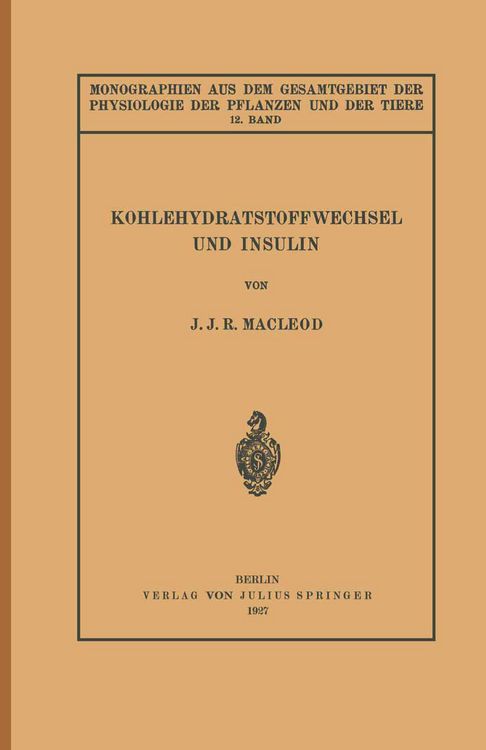 Produktbild: Kohlehydratstoffwechsel und Insulin