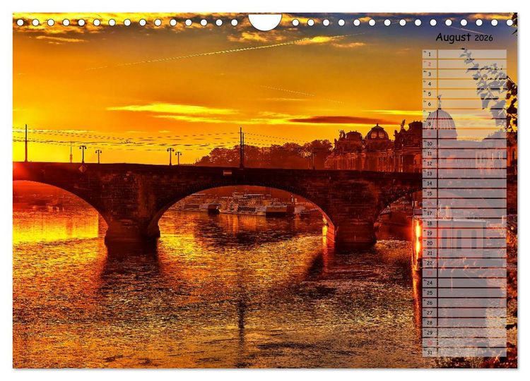 Produktbild: Dresden 2026 / Geburtstagskalender (Wandkalender 2026 DIN A4 quer), CALVENDO Monatskalender