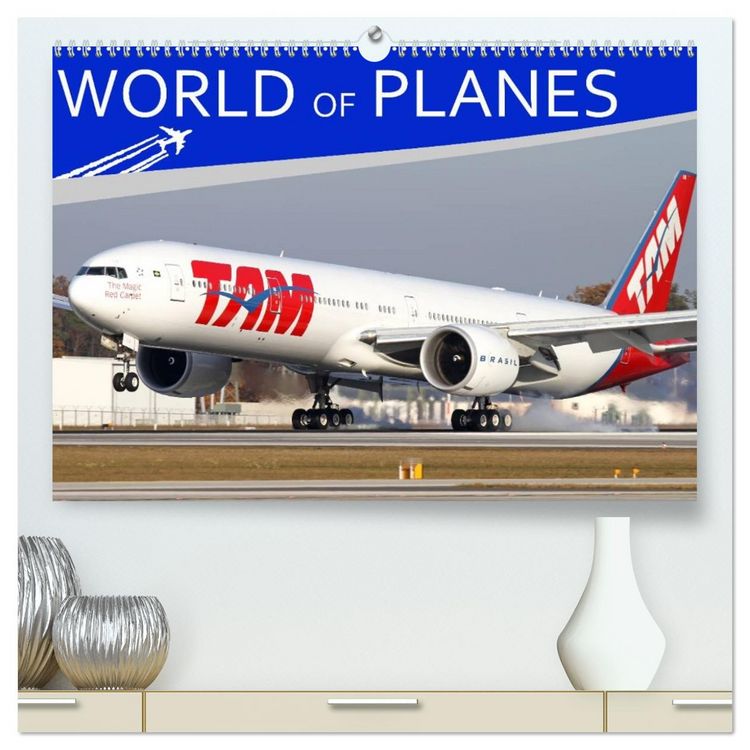 Produktbild: World of Planes (High Quality Premium Wall Calendar 2026 DIN A2 landscape),CALVENDO 12 Month Wall Calendar