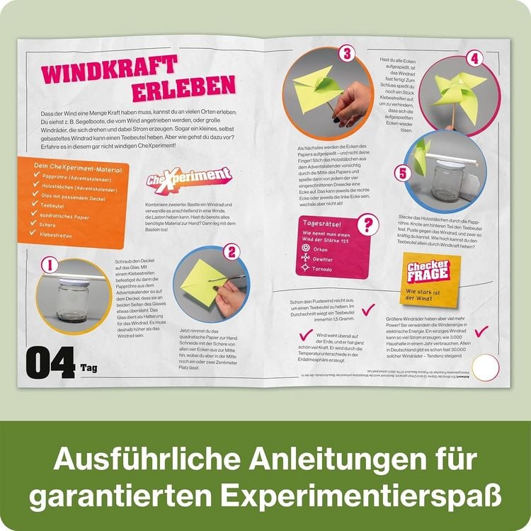 Produktbild: FRANZIS 67330 - CheXperiment Adventskalender Forsche und entdecke mit Checker Tobi!