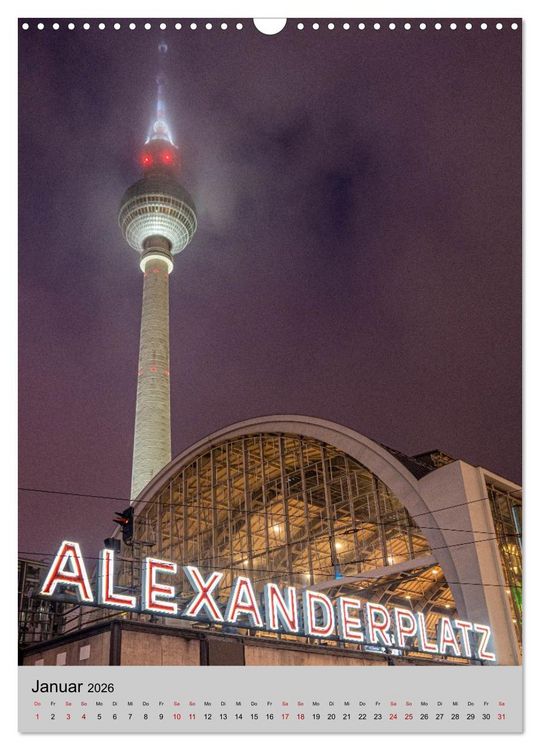 Produktbild: Blicke durch Berlin - Architektur und Atmosph&auml;re (Wandkalender 2026 DIN A3 hoch), CALVENDO Monatskalender