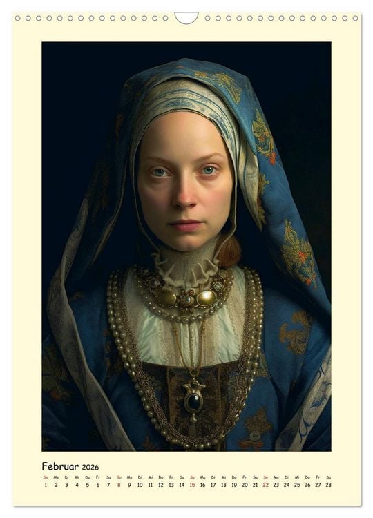 Produktbild: Mittelalter Portraits. Inspiriert vom K&ouml;nigshaus der Tudors (Wandkalender 2026 DIN A3 hoch), CALVENDO Monatskalender