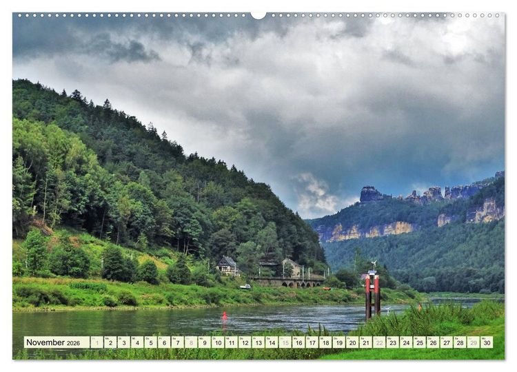 Produktbild: Wandererlebnisse in der S&auml;chsischen Schweiz (Wandkalender 2026 DIN A2 quer), CALVENDO Monatskalender