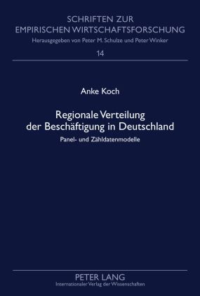 Produktbild: Regionale Verteilung der Beschaeftigung in Deutschland