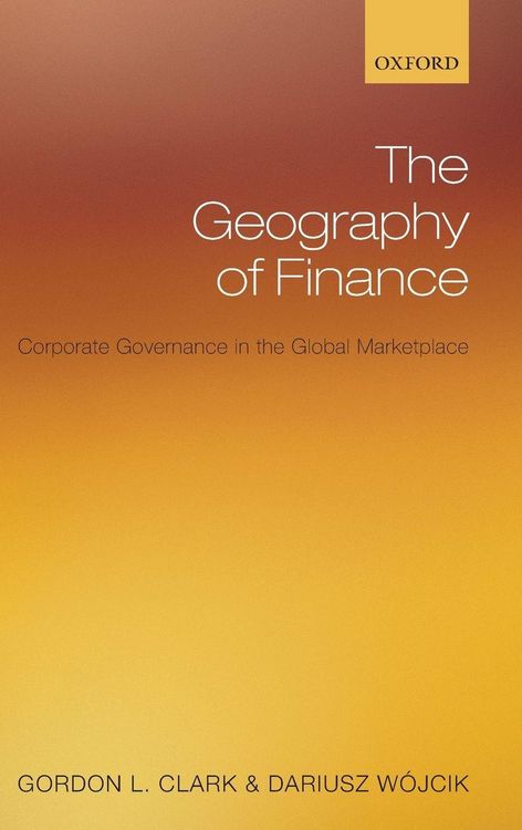 Produktbild: The Geography of Finance