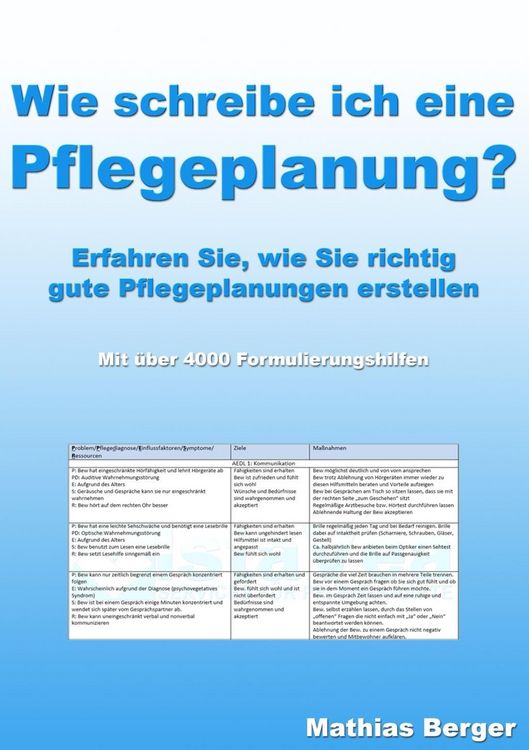 Produktbild: Wie schreibe ich eine Pflegeplanung