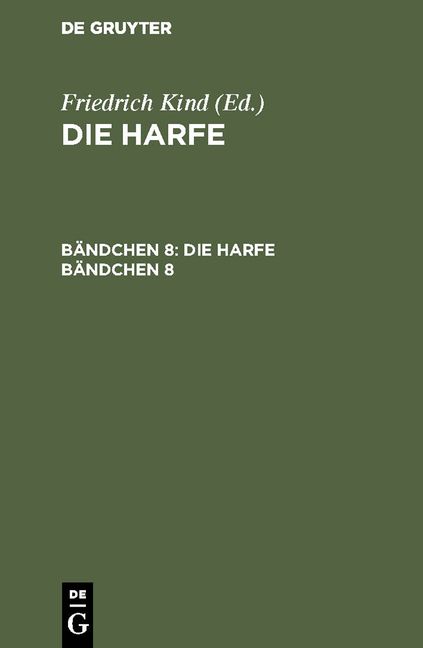 Produktbild: Die Harfe. B&auml;ndchen 8