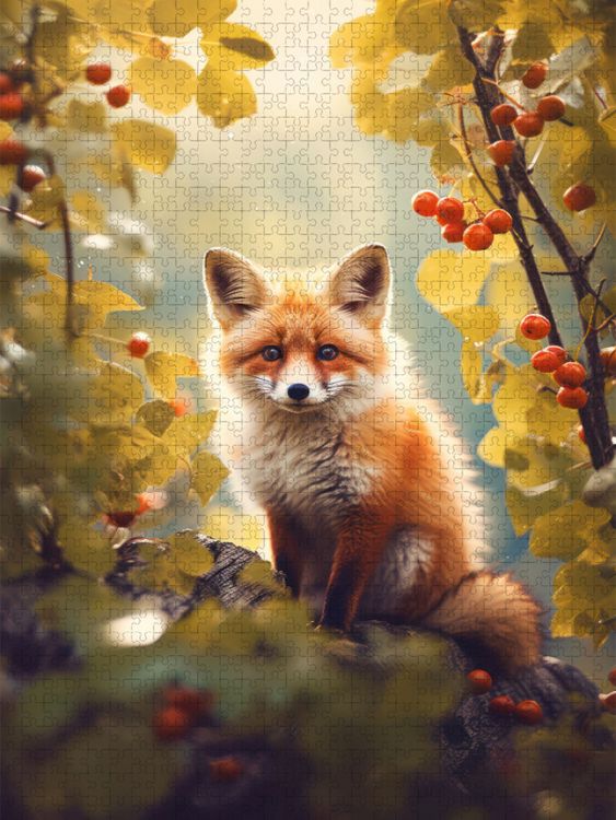 Produktbild: CALVENDO Puzzle Ein Motiv aus dem Kalender Zauberhafte F&uuml;chse | 1000 Teile Lege-Gr&ouml;&szlig;e 64x48cm Foto-Puzzle f&uuml;r gl&uuml;ckliche Stunden