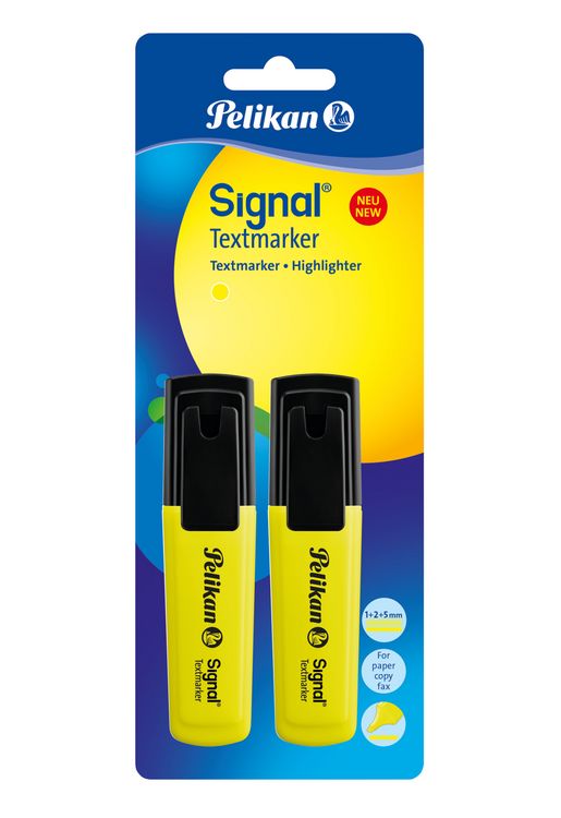 Produktbild: Pelikan Textmarker Signal Leuchtgelb, 2er Set