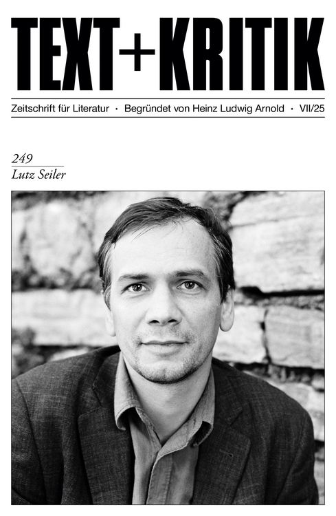 Produktbild: TEXT + KRITIK 249 - Lutz Seiler