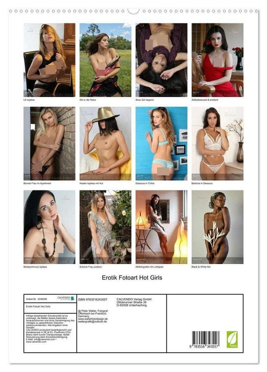 Produktbild: Erotik Fotoart Hot Girls (hochwertiger Premium Wandkalender 2026 DIN A2 hoch), Kunstdruck in Hochglanz