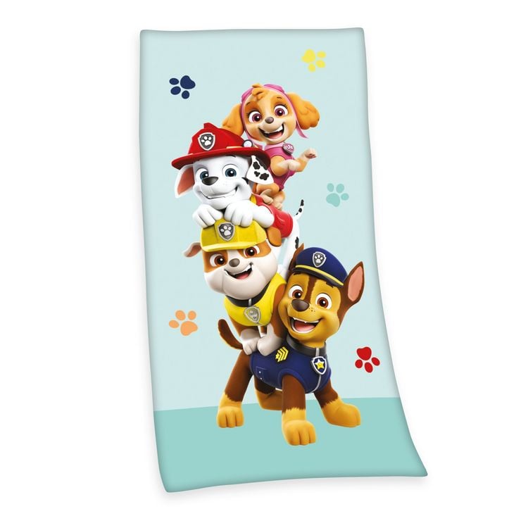 Produktbild: Paw Patrol 6132432516 - Velourstuch , 75x150 cm, 100% Baumwolle