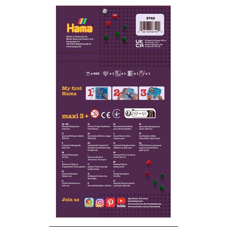 Produktbild: HAMA Maxi-Perlen, Box Weihnachten