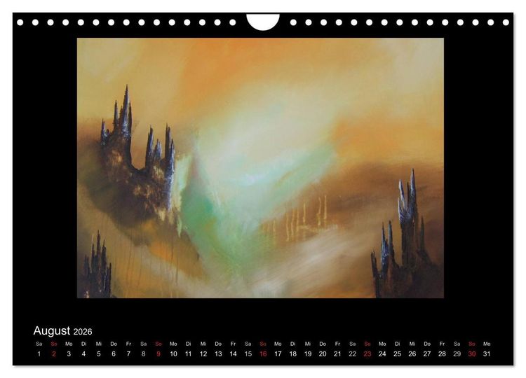Produktbild: Kunstkalender von Michaela Nagel (Wandkalender 2026 DIN A4 quer), CALVENDO Monatskalender