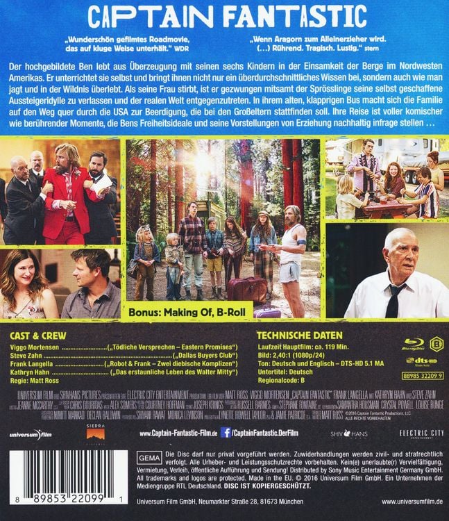 Produktbild: Captain Fantastic - Einmal Wildnis und zur&uuml;ck