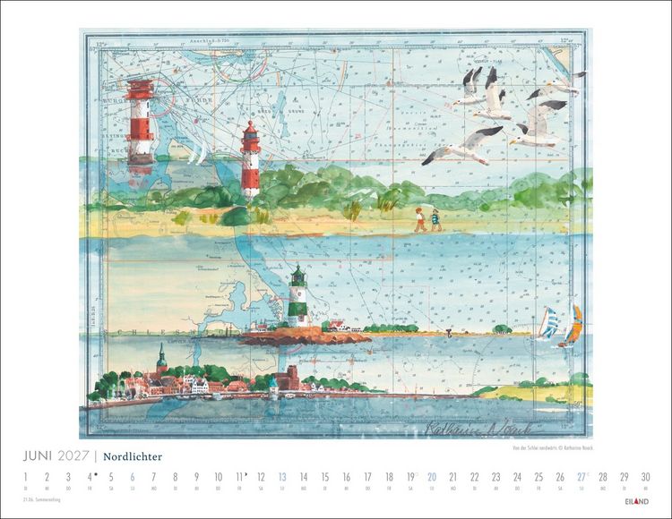 Produktbild: Nordlichter - See(h)karten Kalender 2027