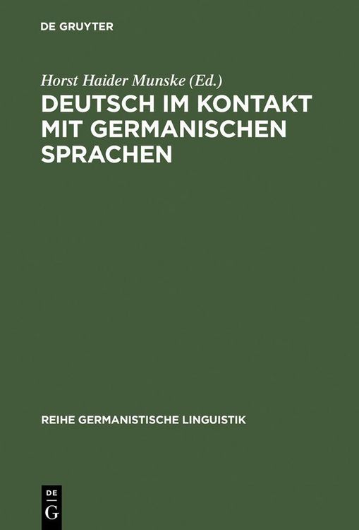 Produktbild: Deutsch im Kontakt mit germanischen Sprachen