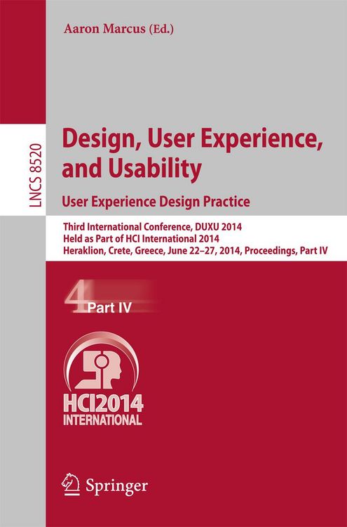Produktbild: Design, User Experience, and Usability: User Experience Design Practice
