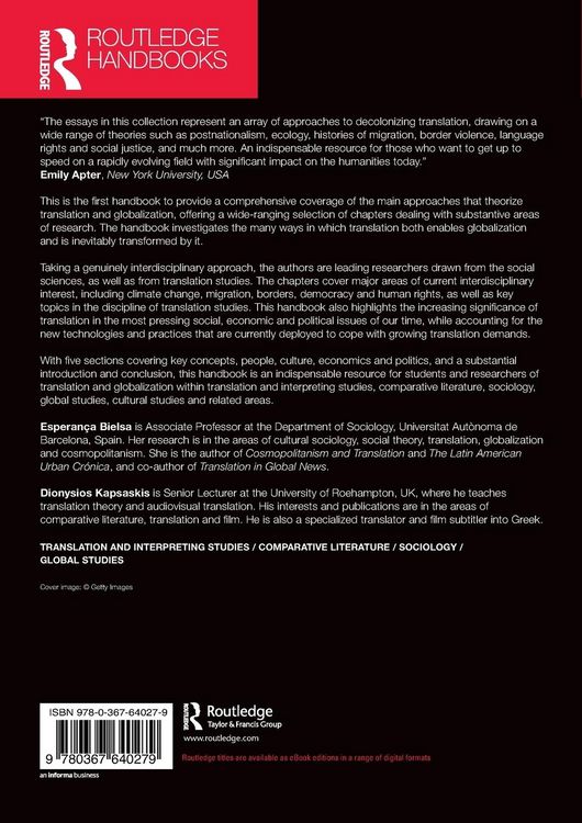 Produktbild: The Routledge Handbook of Translation and Globalization