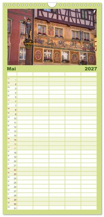 Produktbild: Familienplaner 2027 - Charmantes Stein am Rhein mit 5 Spalten (Wandkalender, 21 x 45 cm) CALVENDO