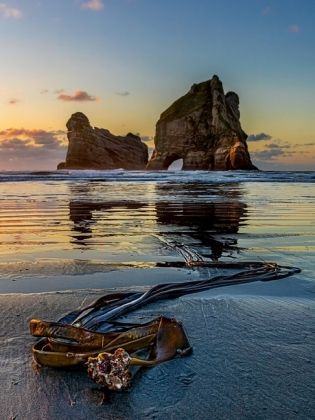 Produktbild: Sonnenuntergang am Wharariki Beach, Neuseeland (Puzzle)