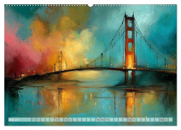 Produktbild: Visionen aus Linie und Raum (hochwertiger Premium Wandkalender 2027 DIN A2 quer), Kunstdruck in Hochglanz