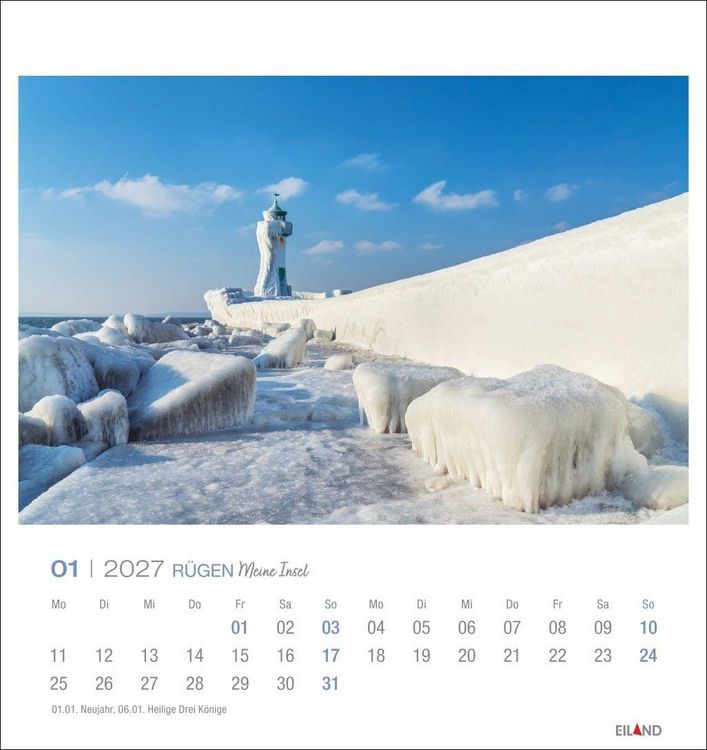 Produktbild: R&uuml;gen Postkartenkalender 2027 - Meine Insel