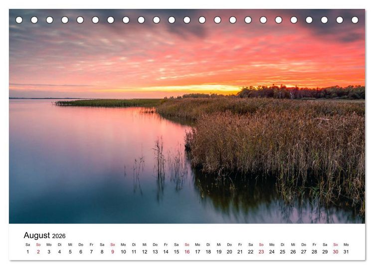 Produktbild: Fischland-Dar&szlig; - Stimmungsvolle Augenblicke (Tischkalender 2026 DIN A5 quer), CALVENDO Monatskalender