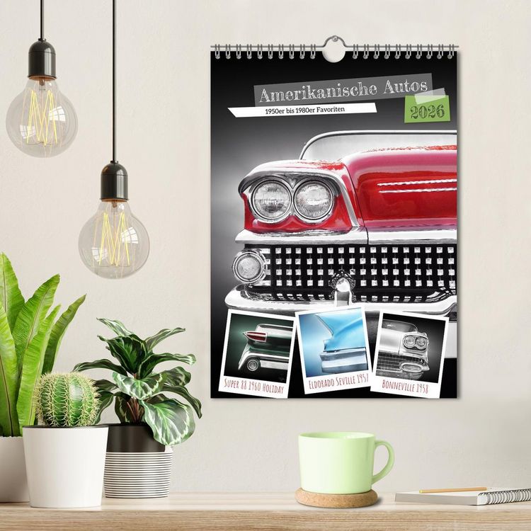 Produktbild: Amerikanische Autos 1950er bis 1980er Favoriten (Wandkalender 2026 DIN A4 hoch), CALVENDO Monatskalender