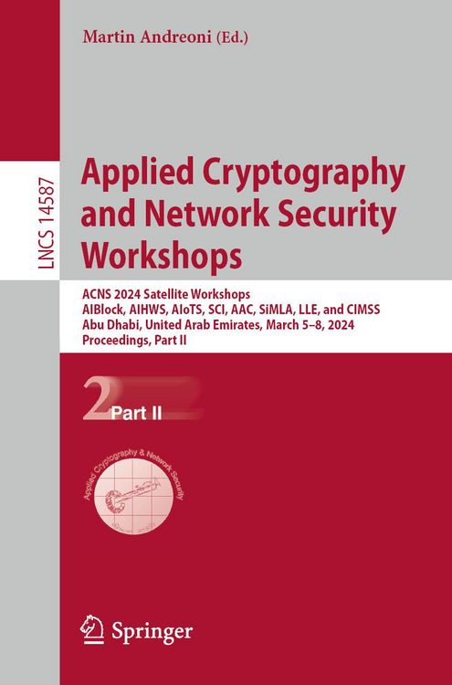Produktbild: Applied Cryptography and Network Security Workshops