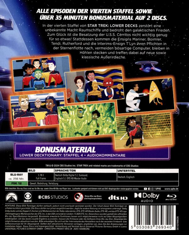 Produktbild: STAR TREK: Lower Decks - Staffel 4 [2 BRs]