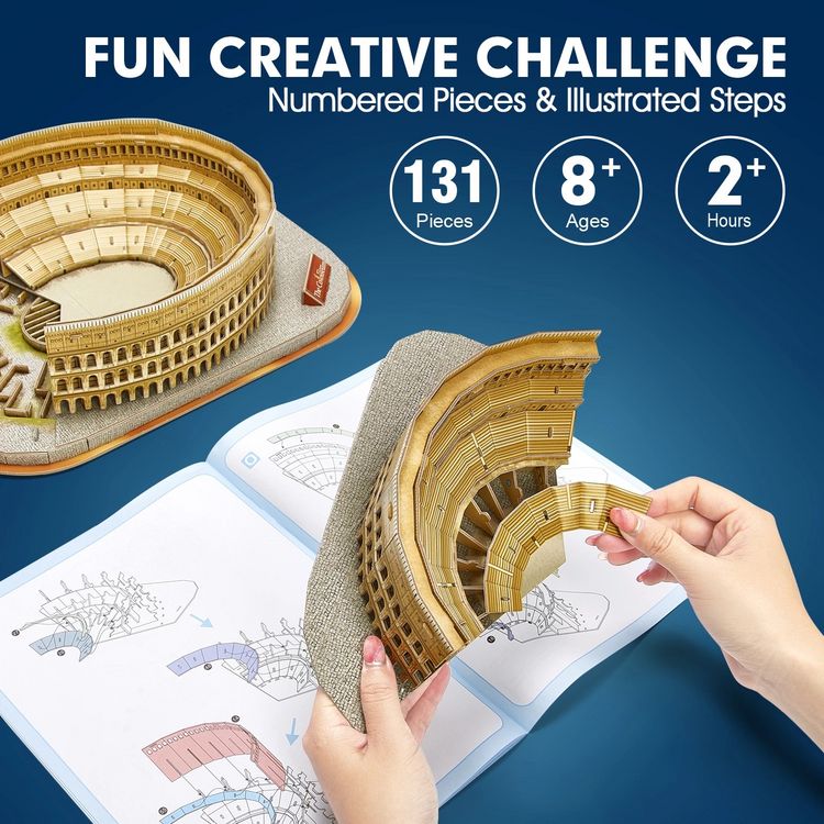 Produktbild: CUBICFUN - 3D Puzzle Kolosseum 131 Teile