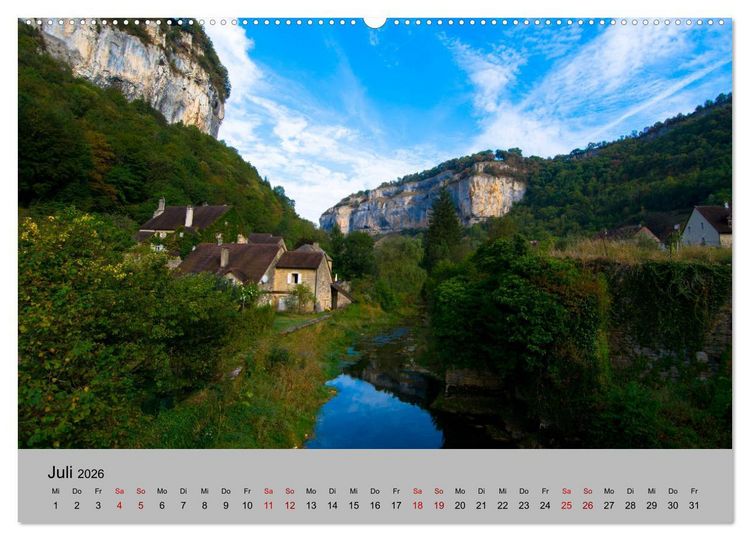 Produktbild: Zauberhaftes Franche Comt&eacute; (hochwertiger Premium Wandkalender 2026 DIN A2 quer), Kunstdruck in Hochglanz
