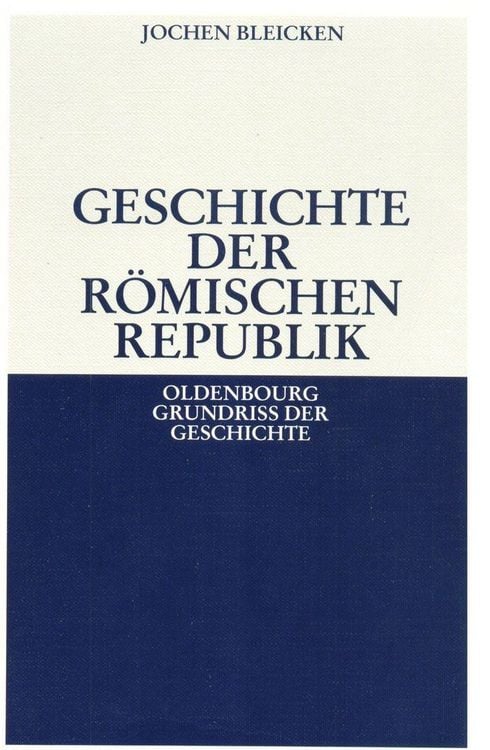Produktbild: Geschichte der R&ouml;mischen Republik