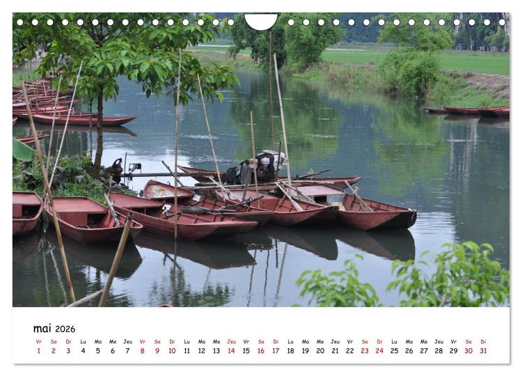 Produktbild: Vietnam du Nord au Sud (Calendrier mural 2026 DIN A4 vertical), CALVENDO calendrier mensuel