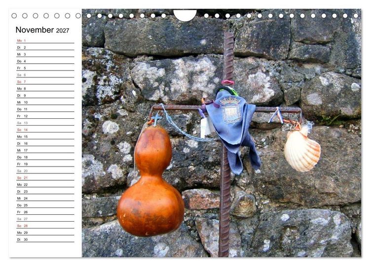 Produktbild: Camino Portugues - Jakobsweg (Wandkalender 2027 DIN A4 quer), CALVENDO Monatskalender