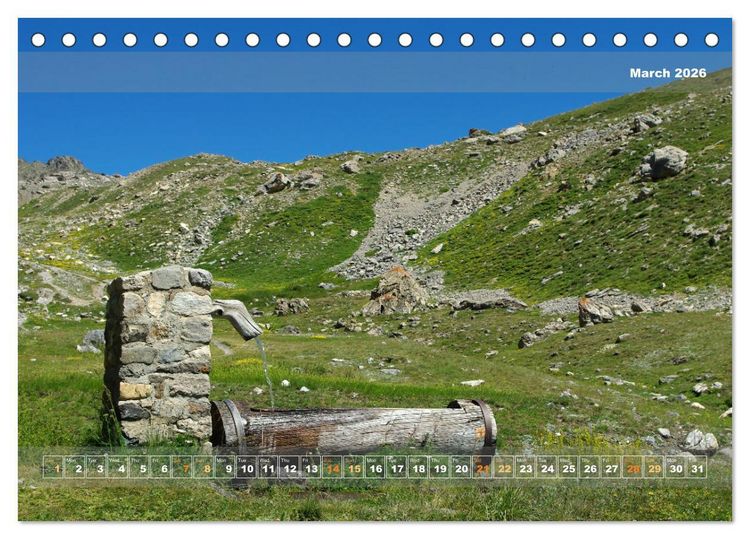 Produktbild: Natural landscape of France (Desk Calendar 2026 DIN A5 landscape), CALVENDO 12 Month DeskCalendar