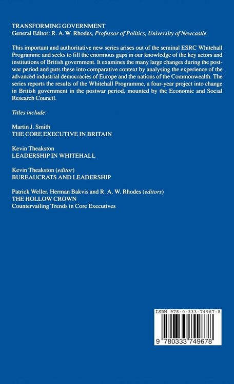 Produktbild: Leadership in Whitehall