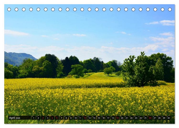 Produktbild: Eindrucksvolle Landschaften (Tischkalender 2026 DIN A5 quer), CALVENDO Monatskalender