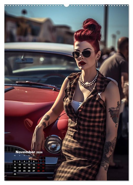 Produktbild: Rockabilly (hochwertiger Premium Wandkalender 2026 DIN A2 hoch), Kunstdruck in Hochglanz
