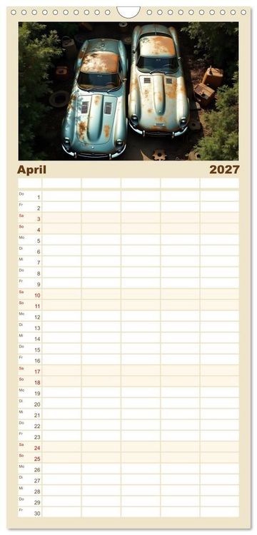 Produktbild: Familienplaner 2027 - Vergessene Legenden mit 5 Spalten (Wandkalender, 21 x 45 cm) CALVENDO